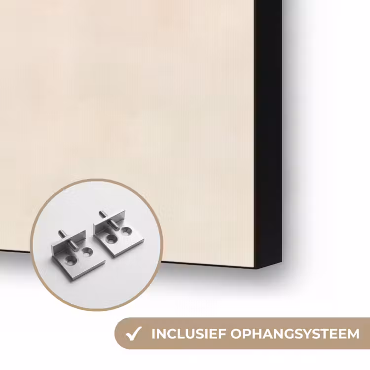 Bogen - Beige - Vormen Textielframe zwart klein -USP_ophangsysteemNL