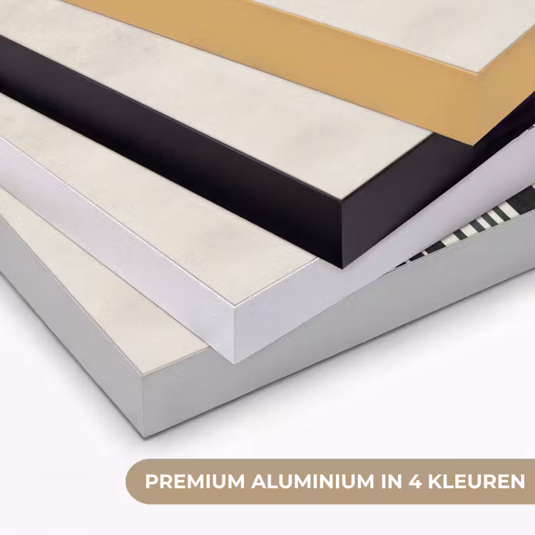 Bogen - Donkergroen - Lijnen Textielframe zwart klein -USP_kleurenNL