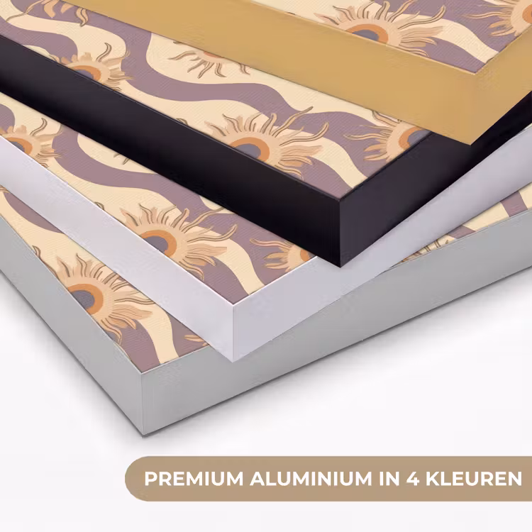 Bohemian - Vibe - Lavendelpaars Textielframe zwart klein 947 -USP_kleurenNL