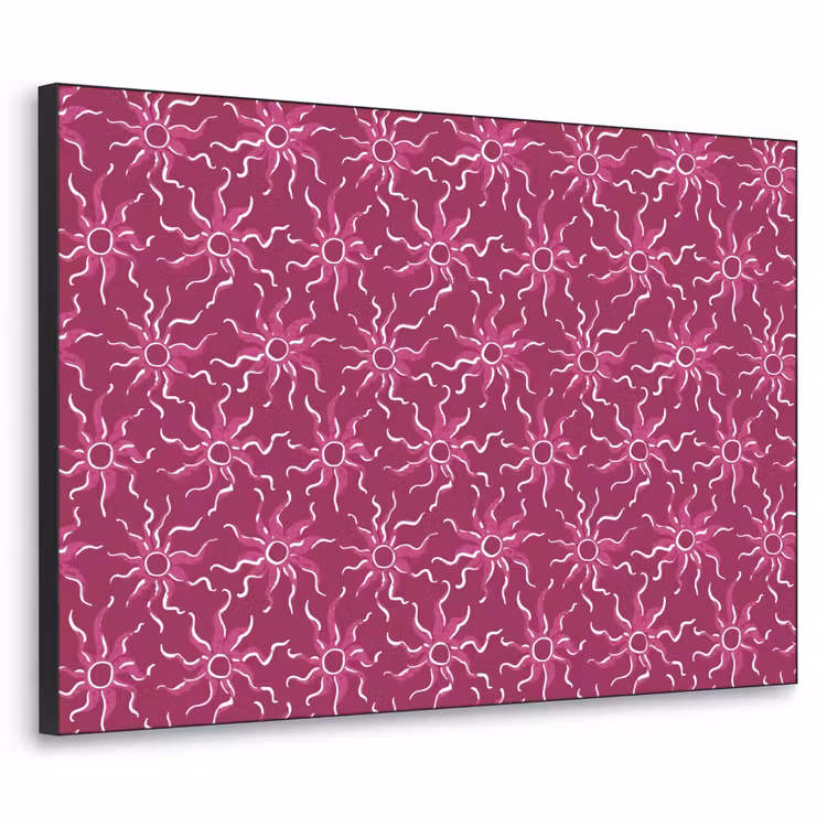 Bohemian - Zon - Magenta Textielframe zwart klein 947 -3d