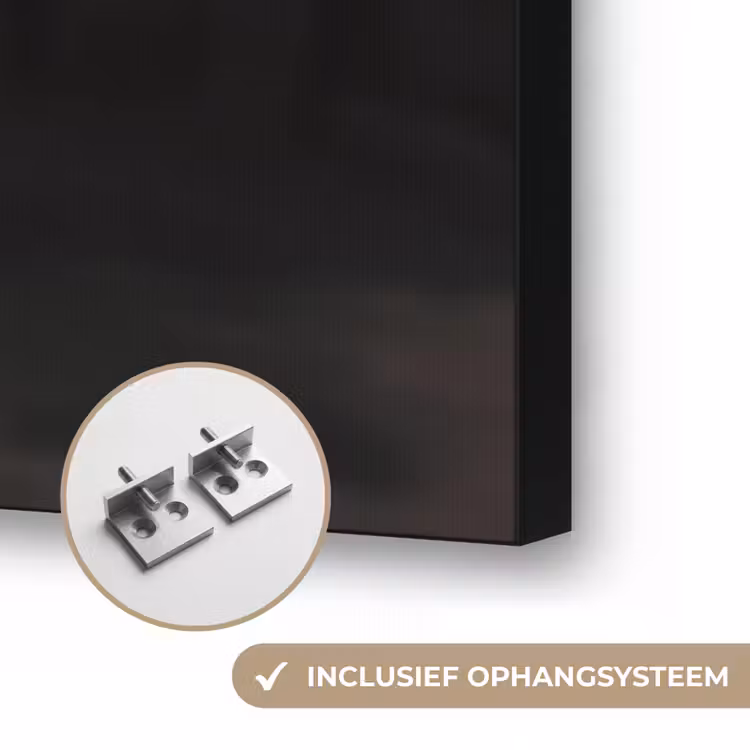 Bokshandschoenen - Muur - Duister - Zwart Textielframe zwart klein -USP_ophangsysteemNL