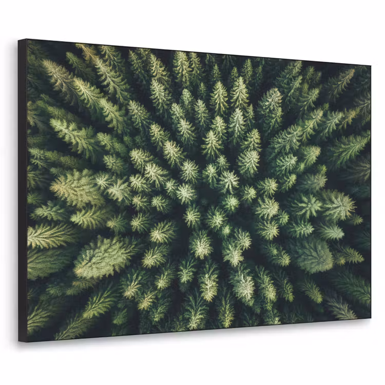 Bomen - Naaldwoud - Structuur Textielframe - compleet frame klein -3d