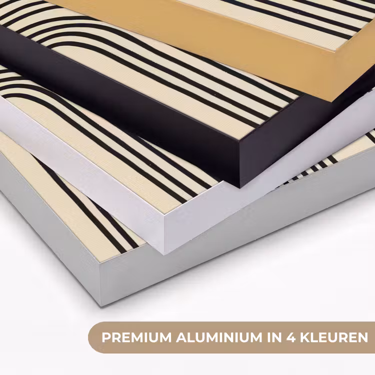 Boogvormen - Zwart - Strak Textielframe zwart klein -USP_kleurenNL