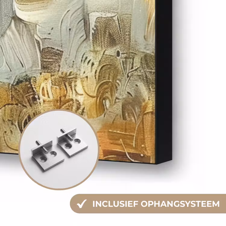 Boom - Kunst - Modern - Natuur Textielframe zwart klein -USP_ophangsysteemNL
