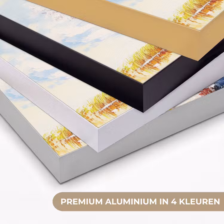 Boom - Kunst - Seizoenen - Lente - Herfst Textielframe zwart klein -USP_kleurenNL