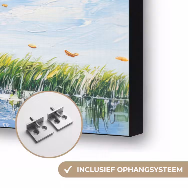 Boom - Kunst - Seizoenen - Lente - Herfst Textielframe zwart klein -USP_ophangsysteemNL