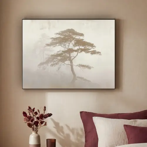 Boom - Oosterse stijl - Landschap Textielframe - compleet frame klein -sfeer1