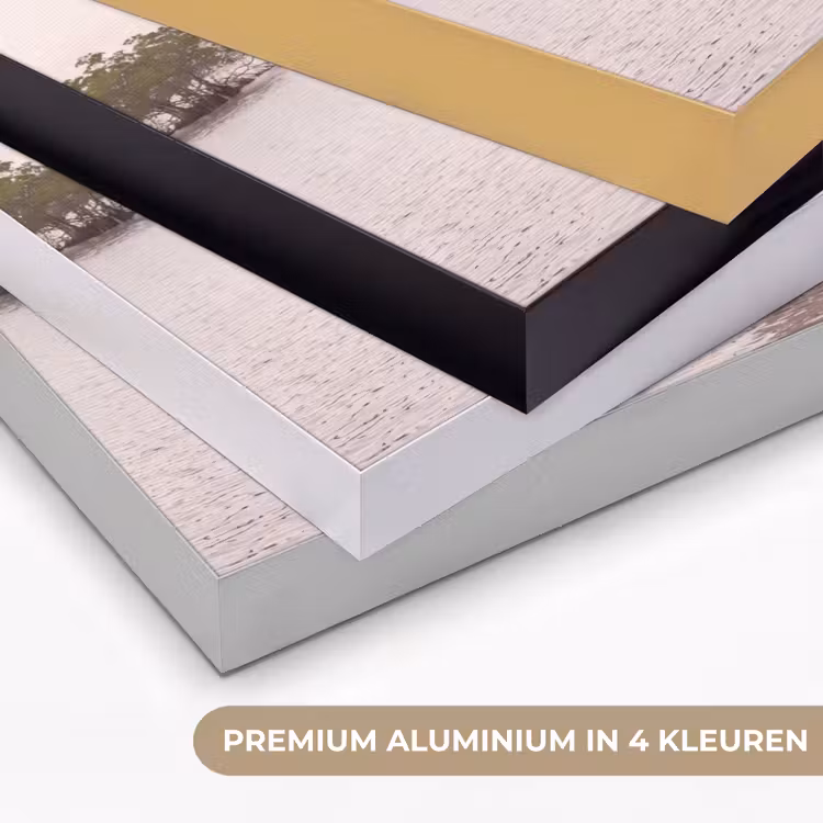Boot - Zeil - Water - Tropisch - Natuur Textielframe zwart klein -USP_kleurenNL