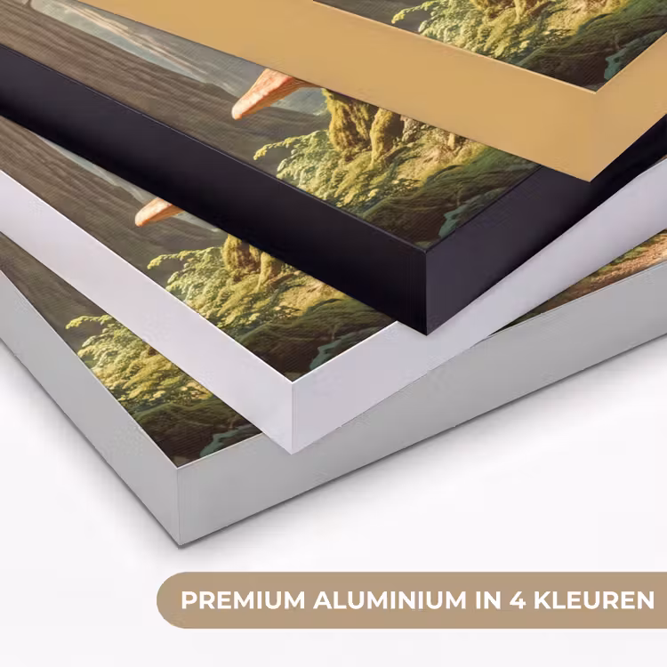 Art frame - Bos - Bomen - Natuur - Bos - Bomen - Natuur Textielframe zwart klein
