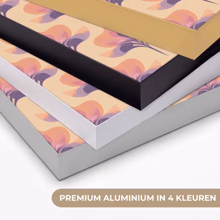 Botanisch - Patroon - Pastel Textielframe zwart klein 947 -USP_kleurenNL