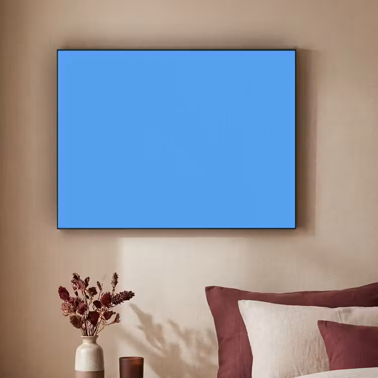 Bright - Azure - Blauw Textielframe zwart klein 947 -sfeer1