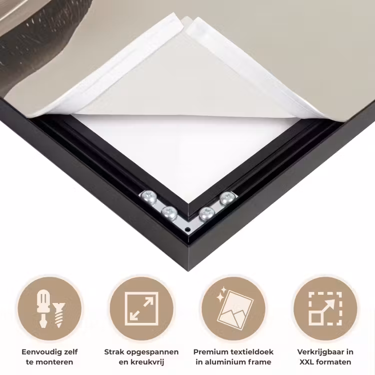 Bril - Hond - Kok Textielframe zwart klein -USP_feed_closeupNL