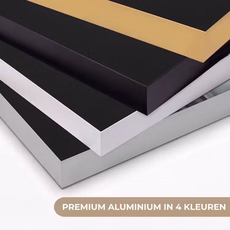 Bruin - Kok - Hondje Textielframe zwart klein -USP_kleurenNL