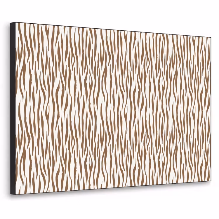 Bruin - Patroon - Zebra Textielframe - compleet frame klein 947 -3d