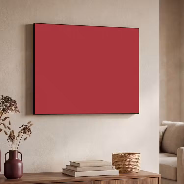 Burgundy - Wine - Rood Textielframe zwart klein 947 -sfeer3
