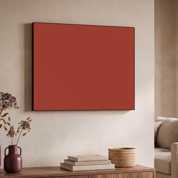 Burnt - Copper - Rood Textielframe zwart klein 947 -sfeer3