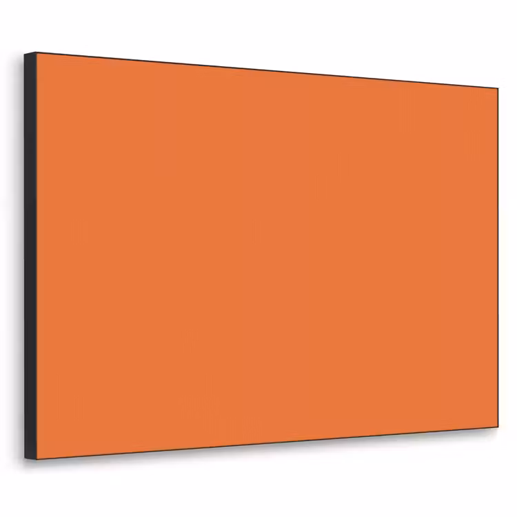 Burnt - Sienna - Oranje Textielframe zwart klein 947 -3d