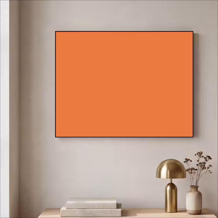 Burnt - Sienna - Oranje Textielframe zwart klein 947 -sfeer2