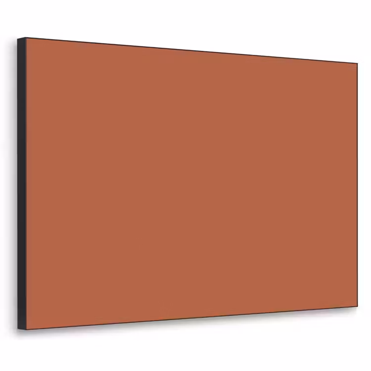 Burnt - Sienna - Oranje Textielframe zwart klein 947 -3d