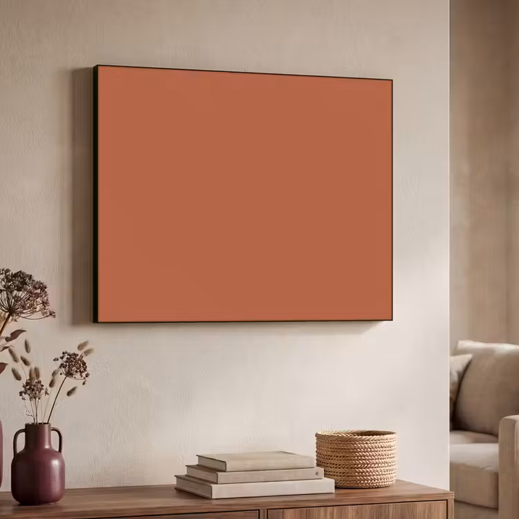 Burnt - Sienna - Oranje Textielframe zwart klein 947 -sfeer3