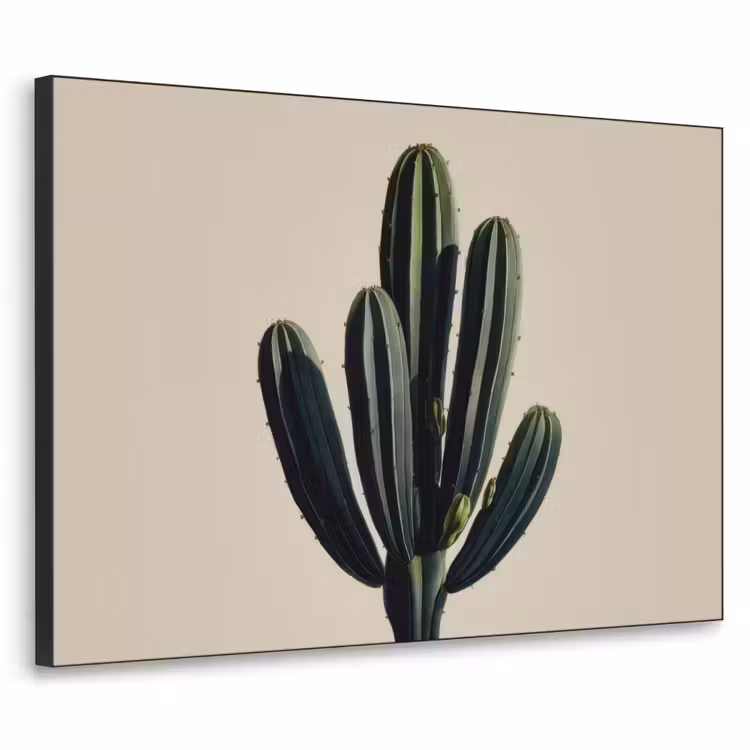 Cactus - Subtiel - Groen Textielframe - compleet frame klein -3d