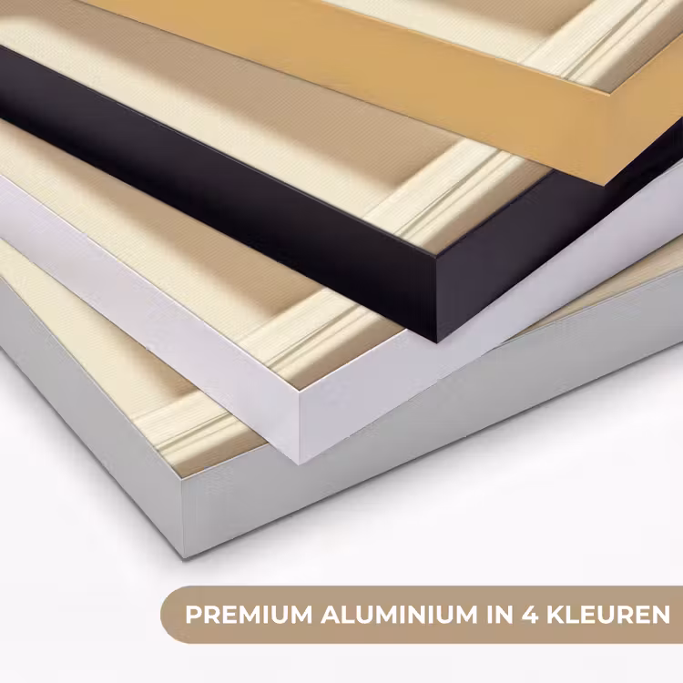 Champagne - Beige - Schaduw - Bubbels Textielframe zwart klein -USP_kleurenNL