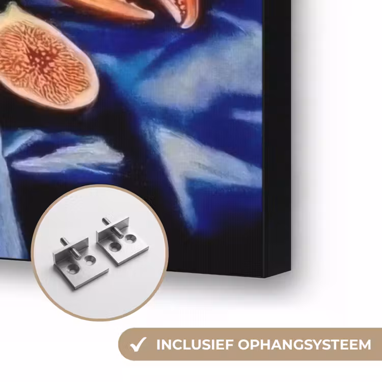 Champagne - Luxe - Oesters Textielframe zwart klein -USP_ophangsysteemNL