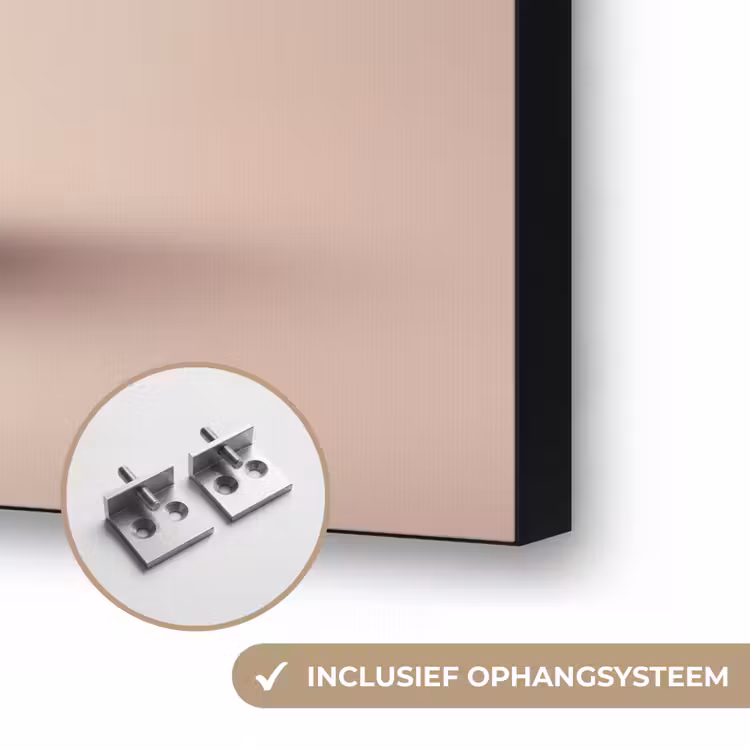 Cheesecake - Eten - Roze - Taart Textielframe zwart klein -USP_ophangsysteemNL