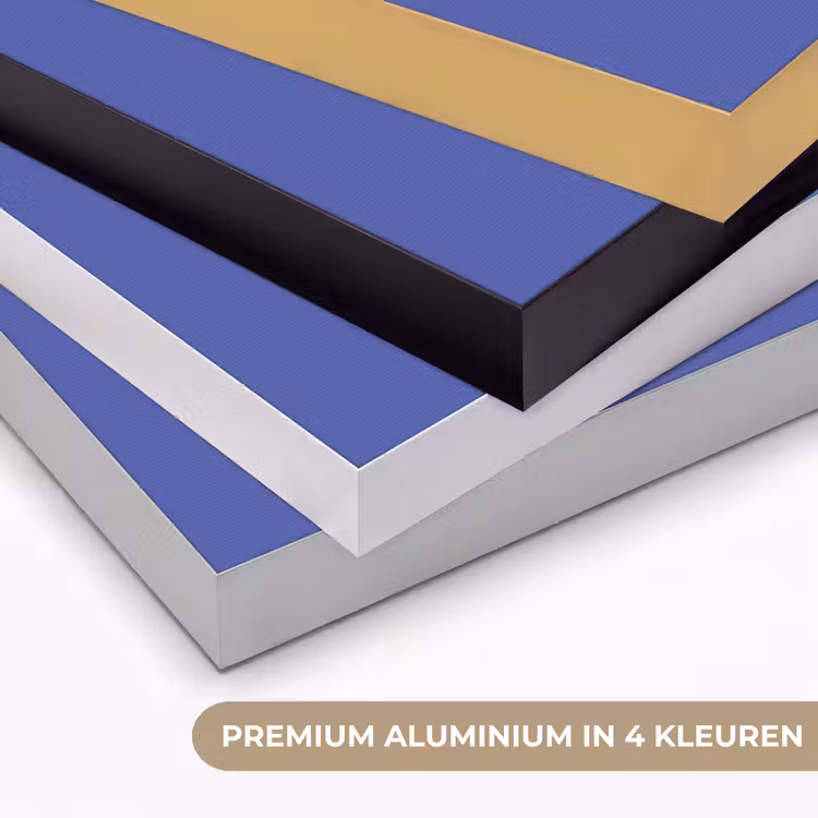 Chinese - Blue - Blauw Textielframe zwart klein 947 -USP_kleurenNL