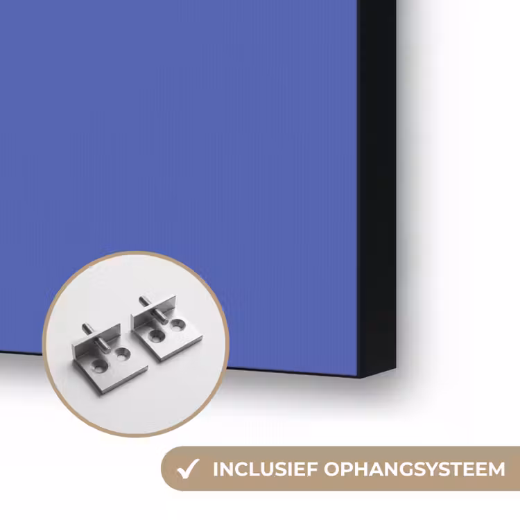 Chinese - Blue - Blauw Textielframe zwart klein 947 -USP_ophangsysteemNL
