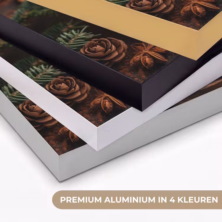 Chocolademelk - Mok - Winter - Kerst - Gezelligheid Textielframe zwart klein -USP_kleurenNL