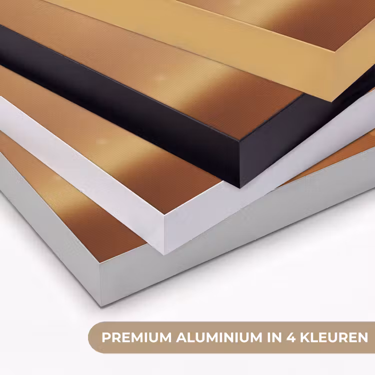 Chocomelk - Drinken - Warm - Bruin Textielframe zwart klein -USP_kleurenNL