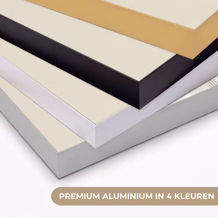 Cirkel - Compositie - Diepte - Beige Textielframe zwart klein -USP_kleurenNL