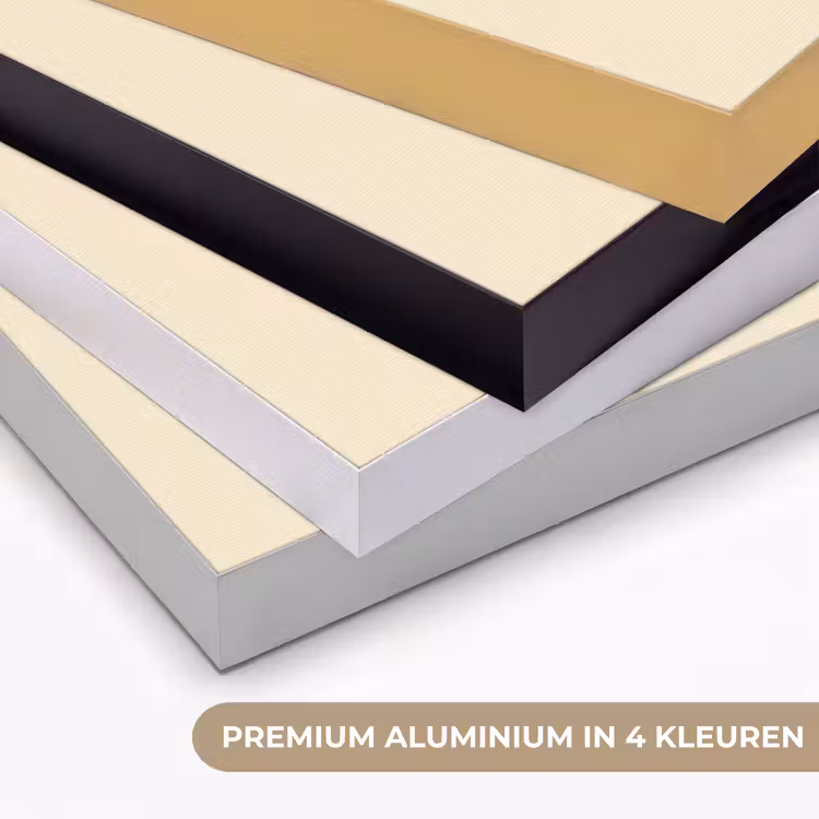 Cirkel - Zeven - Lucky - Rood Textielframe zwart klein -USP_kleurenNL