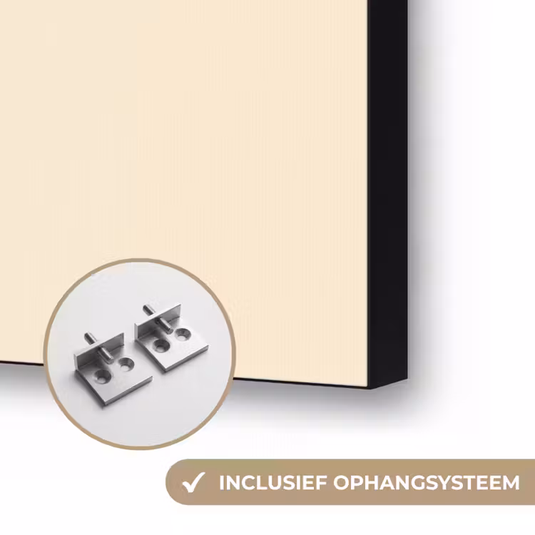 Cirkel - Zeven - Lucky - Rood Textielframe zwart klein -USP_ophangsysteemNL