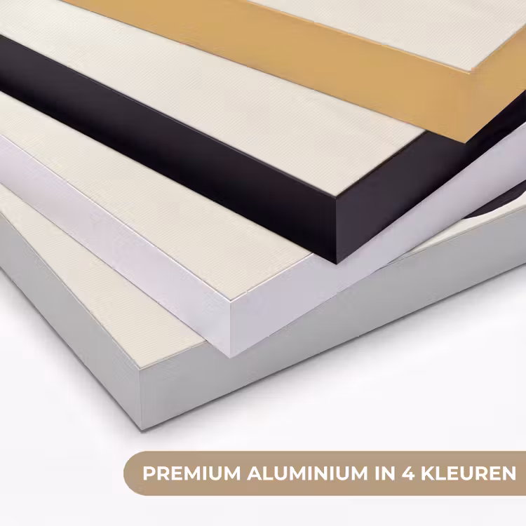 Cirkels - Vorm - Beige - Abstract Textielframe zwart klein -USP_kleurenNL