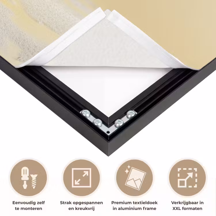 Citroen - Taart - Eten - Geel Textielframe zwart klein -USP_feed_closeupNL