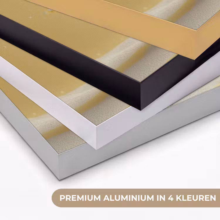 Citroen - Taart - Eten - Geel Textielframe zwart klein -USP_kleurenNL