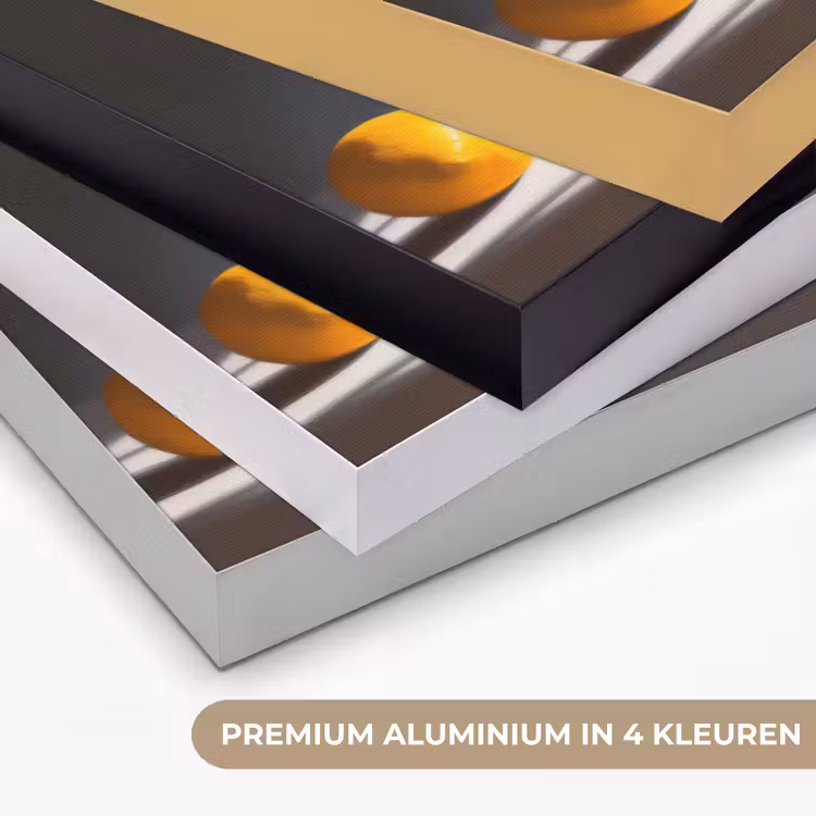 Citroenen - Stilleven - Geel Textielframe zwart klein -USP_kleurenNL