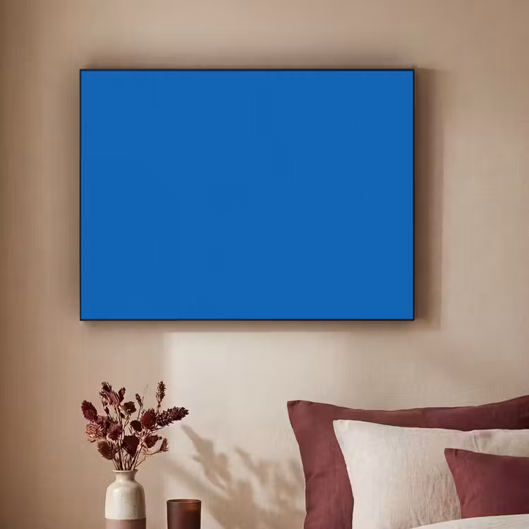 Classic - Azure - Blauw Textielframe zwart klein 947 -sfeer1