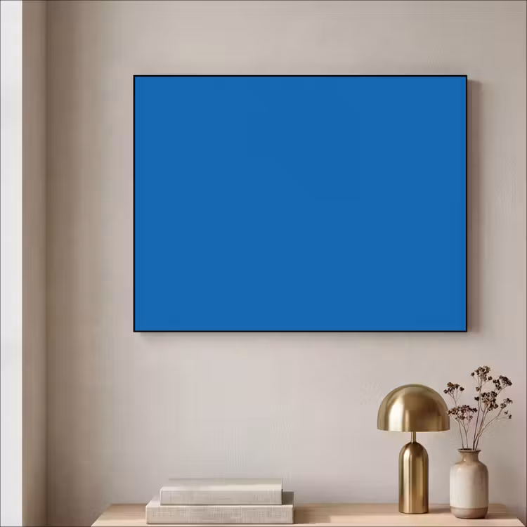 Classic - Azure - Blauw Textielframe zwart klein 947 -sfeer2