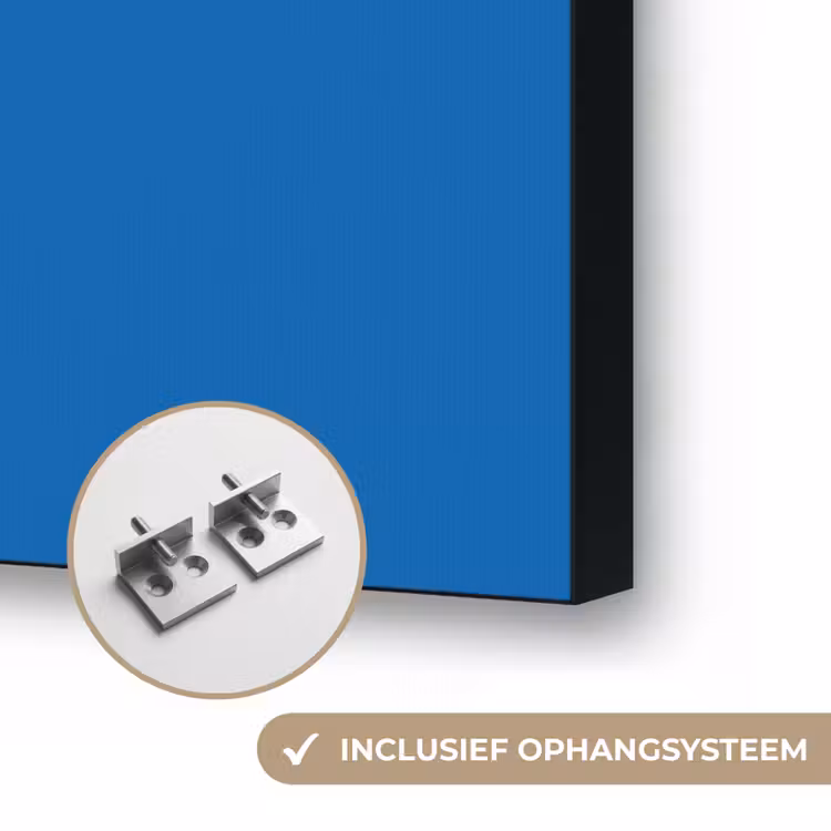 Classic - Azure - Blauw Textielframe zwart klein 947 -USP_ophangsysteemNL