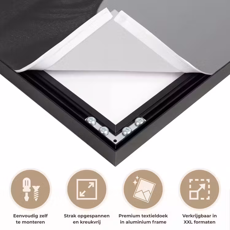 Coltrui - Hond - Bril - Mok Textielframe zwart klein -USP_feed_closeupNL