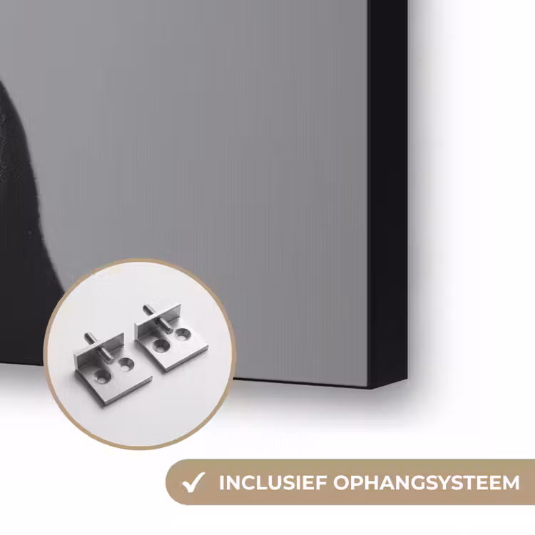 Coltrui - Hond - Bril - Mok Textielframe zwart klein -USP_ophangsysteemNL