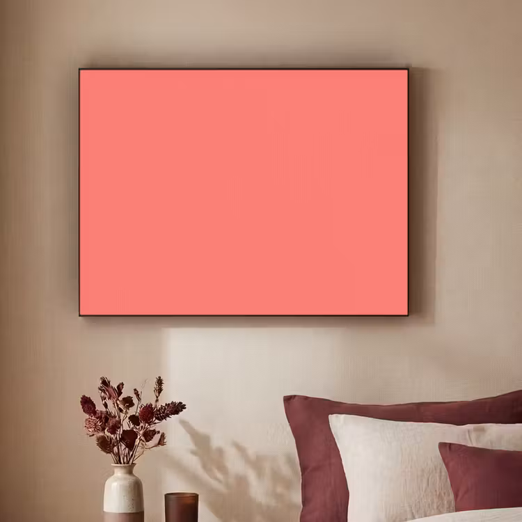Coral - Punch - Koraal Textielframe zwart klein 947 -sfeer1