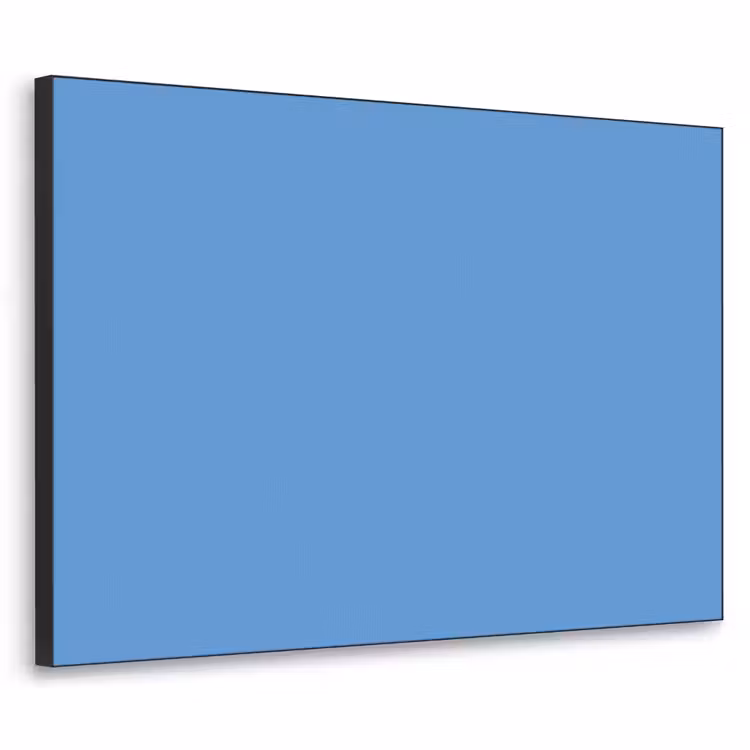 Cornflower - Blue - Blauw Textielframe zwart klein 947 -3d