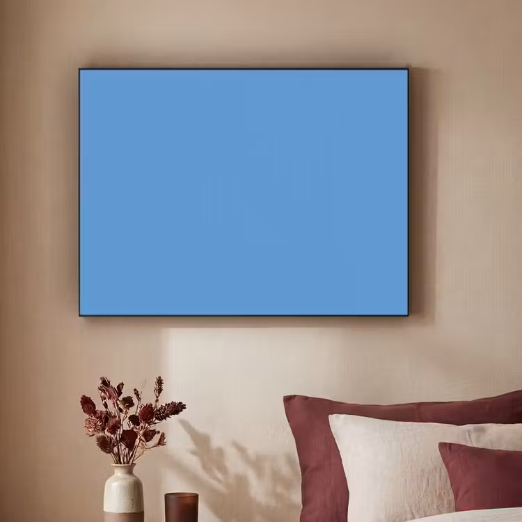 Cornflower - Blue - Blauw Textielframe zwart klein 947 -sfeer1