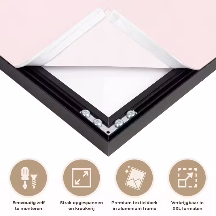 Cowboylaarzen - Roze - Boeket - Bloemen Textielframe zwart klein -USP_feed_closeupNL