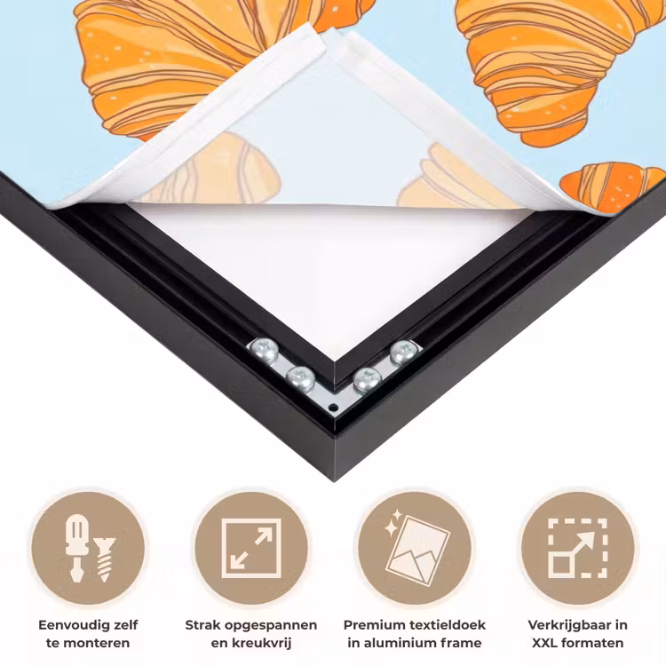 Croissant - Speels - Blauw Textielframe zwart klein 947 -USP_feed_closeupNL