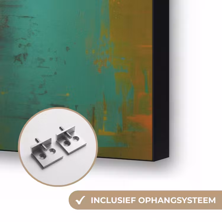 Dansen - Vrouwen - Verfstructuur Textielframe zwart klein -USP_ophangsysteemNL